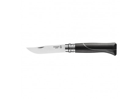 Ellipse Couteau N°08 Lame Inox Manche en Ebène et Aluminium  - Opinel