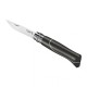 Ellipse Zakmes N°08 RVS Lemmet Ebbenhouten Heft en Aluminium  - Opinel