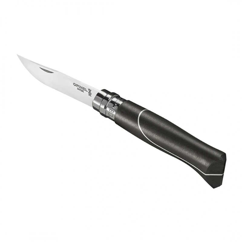 Ellipse Couteau N°08 Lame Inox Manche en Ebène et Aluminium  - Opinel