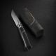 Ellipse Couteau N°08 Lame Inox Manche en Ebène et Aluminium  - Opinel