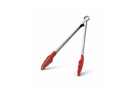 Pince Universelle avec Dents Silicone Rouge 30 cm - Cuisipro