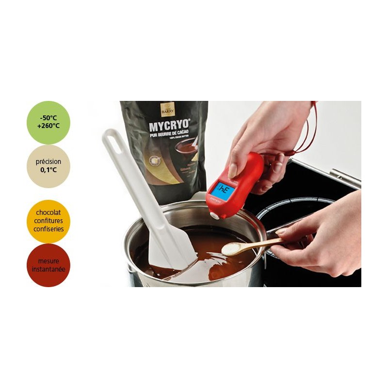 SPATULE THERMOMETRE - m°chocolat