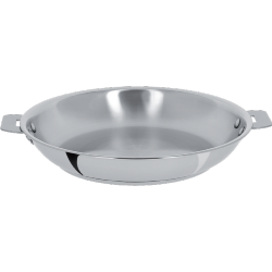 Casteline 5 Poêle à Frire en Inox Brillant 22 cm Poignées Amovibles