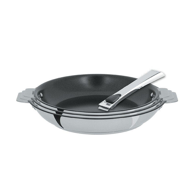 Poêle inox amovible Casteline 24 cm - Cristel