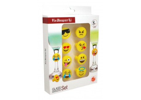 Glassmarkers emoticônes - Vin Bouquet