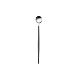 Goa Long Drink Lepel Mat Staal Zwart Heft - Cutipol Goa Long Drink Lepel Mat Staal Zwart Heft - Cutipol