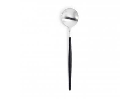 Goa Serveerlepel Mat Staal Zwart Heft - Cutipol