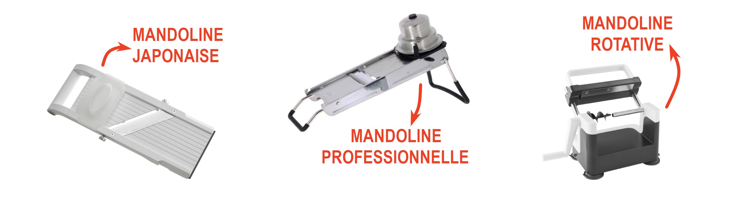 Les types de mandoline de cuisine