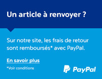 Un article à renvoyer ? Sur notre site les frais de retour sont remboursés avec PayPal